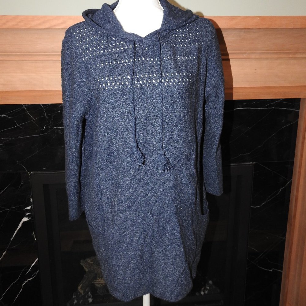 J Jill Pure Jill Hooded Sweater Tunic